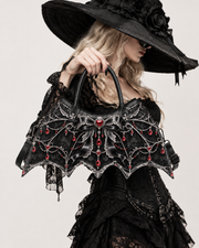 Ruby Veil Bat Wing Bag