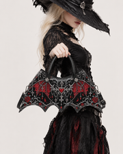Crimson Oath Bat Wing Bag
