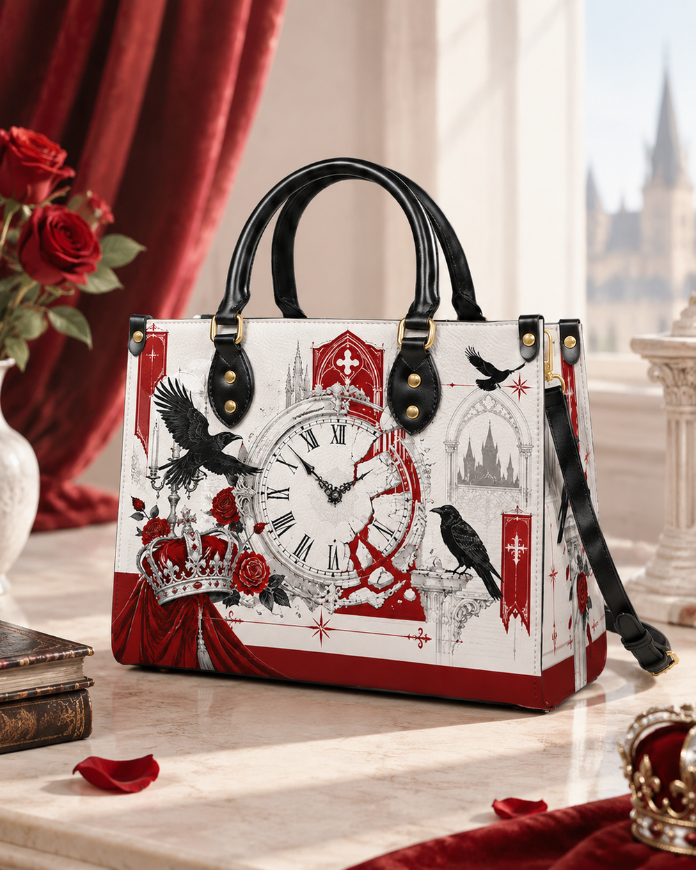 Chronophage Leather Handbag