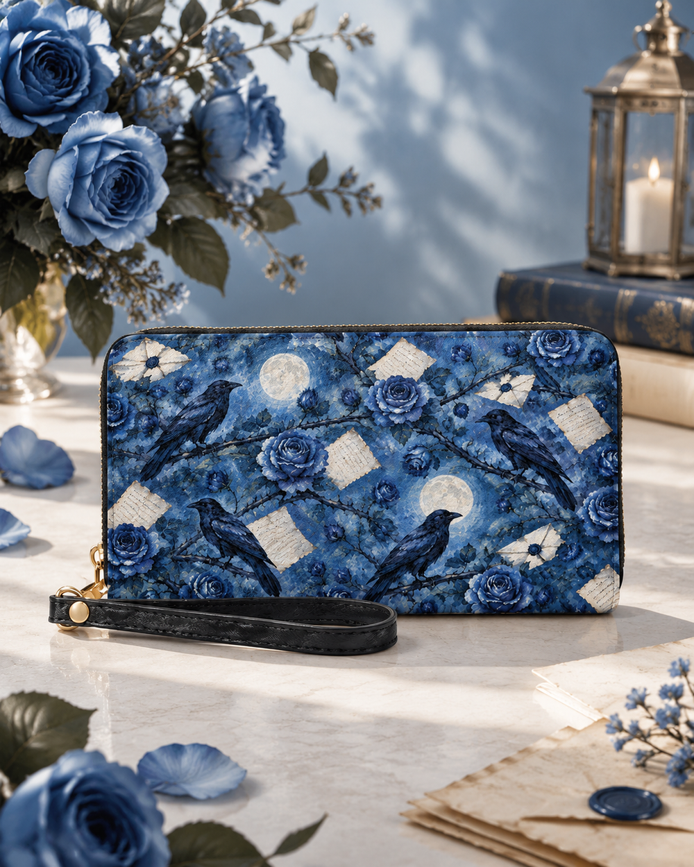 Corvinae Long Zip Wallet