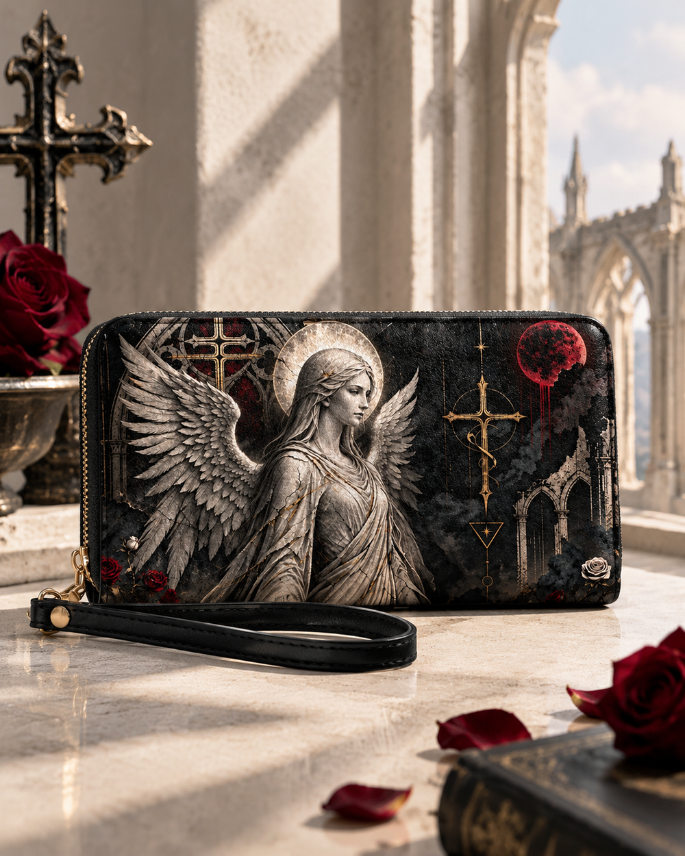 Eclipse Halo Long Zip Wallet