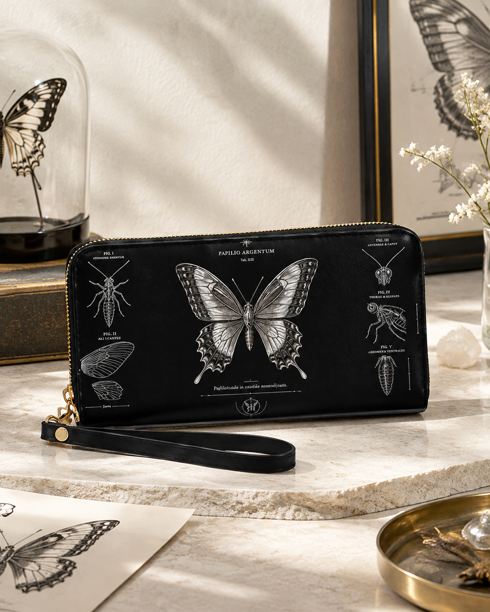Silver Morpho Mini Wallet