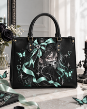 Teal Requiem Leather Handbag