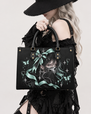 Teal Requiem Leather Handbag