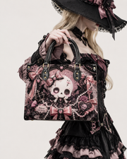Slumbering Rose Unicorn Leather Handbag