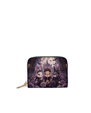 Violet Moon Bunnies Mini Wallet