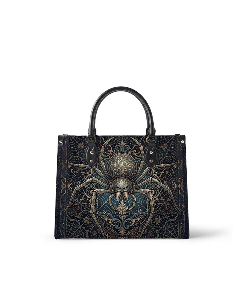 Lunar Grimoire Leather Handbag