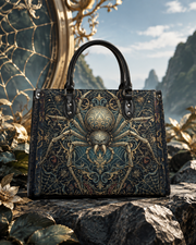 Lunar Grimoire Leather Handbag