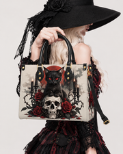 Cat Ritual Leather Handbag
