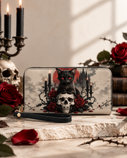 Cat Ritual Long Zip Wallet