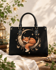 Moon Fox Leather Handbag