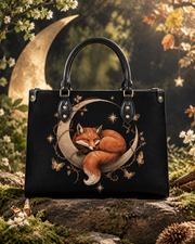 Moon Fox Leather Handbag