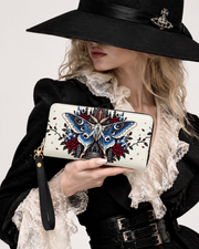 Moth Ritual Long Zip Wallet