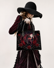 Night Dracon Leather Handbag