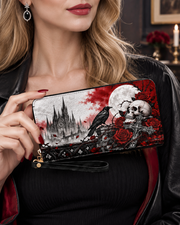 Raven Rose Long Zip Wallet
