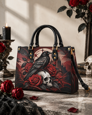 Raven's Bone Leather Handbag