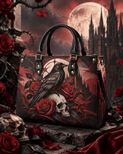 Raven's Bone Leather Handbag