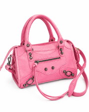 Chic Pink Moto Crossbody