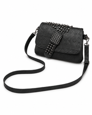 Midnight Skull Spike Satchel