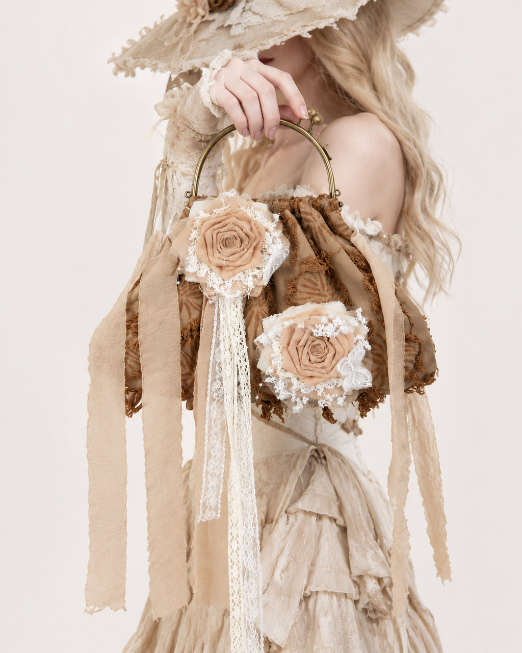 Dusty Bloom Tassel Handbag