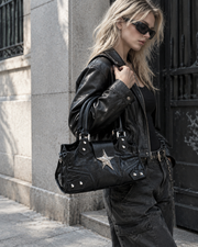 Cracked Star Stud Satchel