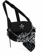 Edgy Street Bandana Star Patch Work Crossbody