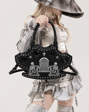 Darkwave Bat-shaped Skeleton Crossbody Purse