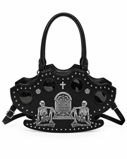 Darkwave Bat-shaped Skeleton Crossbody Purse