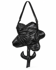 Dark Aesthetic Puffy Flower Crossbody Bag