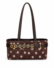 Old Money Style Polka Dot Underarm Tote Bag