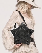 Dark Occult Tree of Life Star Shaped Shoulder Bag
