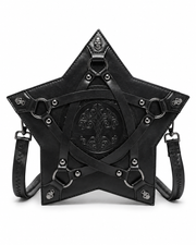 Dark Occult Tree of Life Star Shaped Shoulder Bag