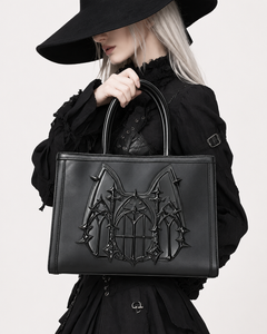 Gothic Church Window Relief Embossed Tote Bag