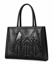 Gothic Church Window Relief Embossed Tote Bag