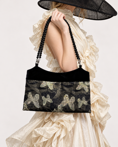 Midnight Gilded Butterfly Bag