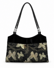 Midnight Gilded Butterfly Bag