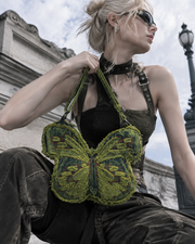 Moss Fringe Butterfly Backpack