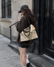Oversized Soft Foldover Tote