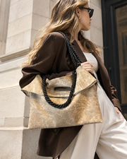 Oversized Soft Foldover Tote