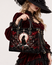 Winter Cat Leather Handbag