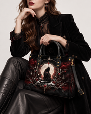 Winter Cat Leather Handbag