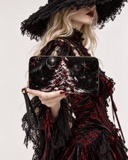 Crimson Noel Long Zip Wallet