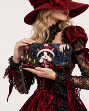 Gothic Purr Long Zip Wallet