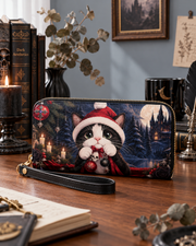 Gothic Purr Long Zip Wallet