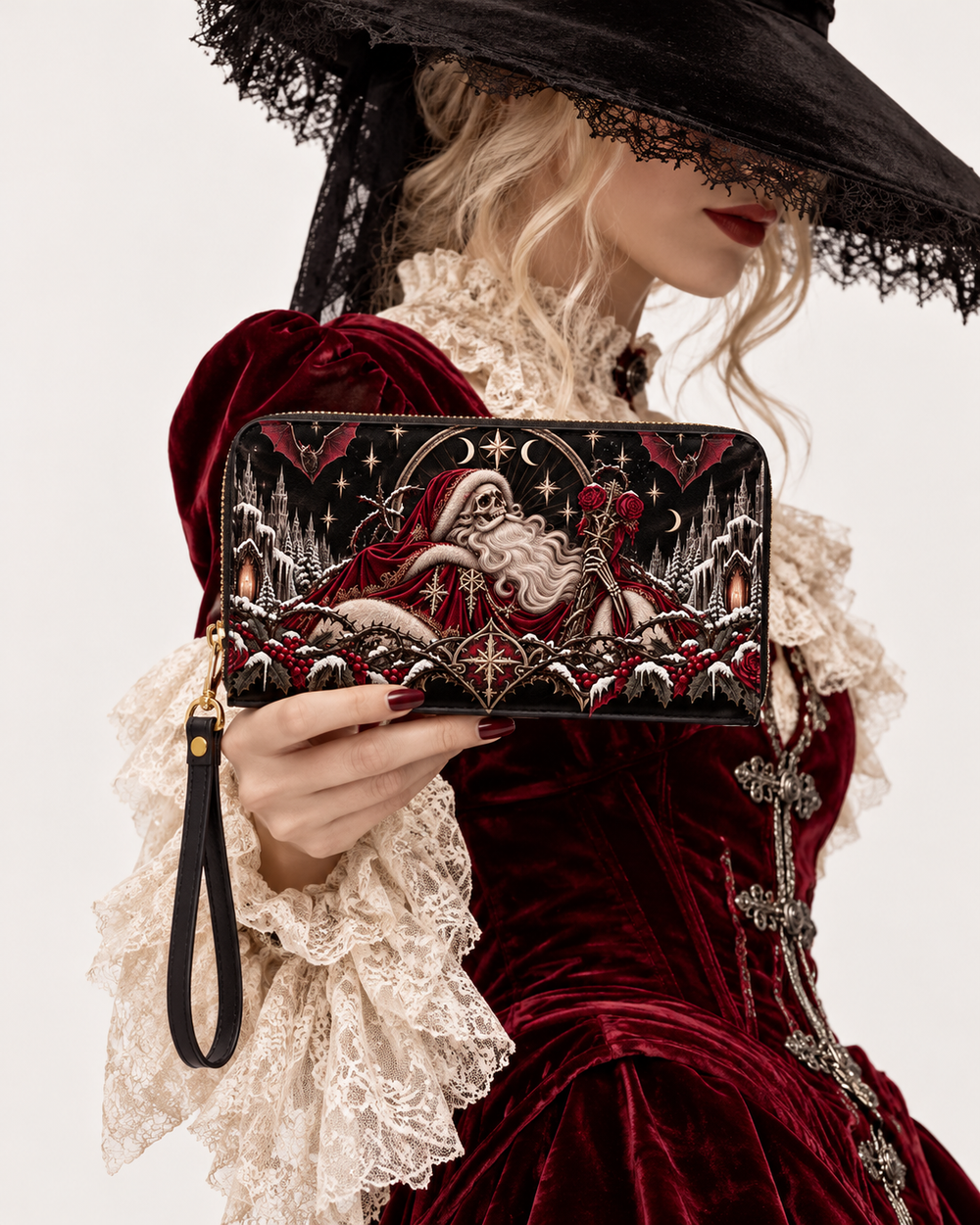Noir Noel Long Zip Wallet