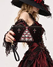 Skull Tree Long Zip Wallet
