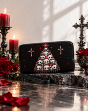 Skull Tree Long Zip Wallet