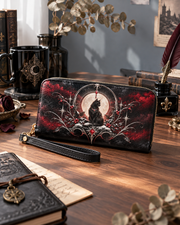Winter Cat Long Zip Wallet