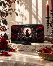 Winter Cat Long Zip Wallet