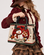 Frost Gnome Leather Handbag